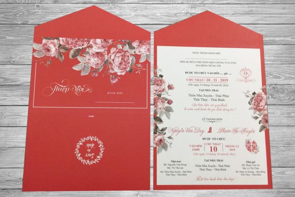 Thiệp đám cưới đẹp, sang, xịn, mịn